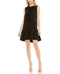 Mac Duggal Sleeveless Bow Detail Tiered Hem A Line Dress