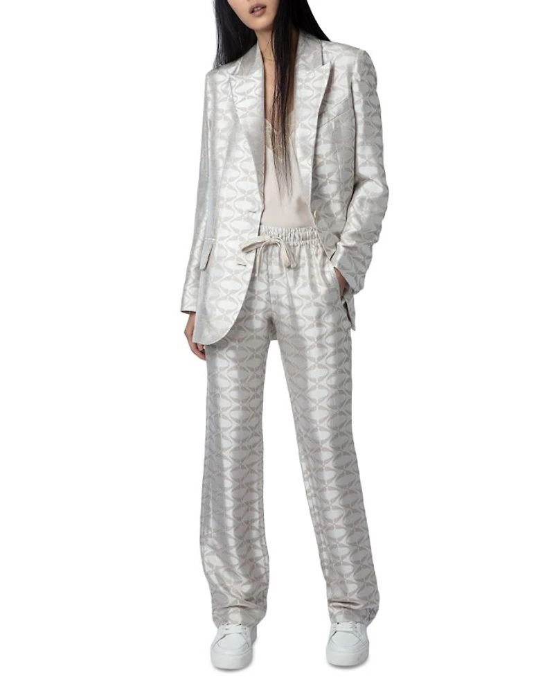 Vicka Jacquard Wings Blazer