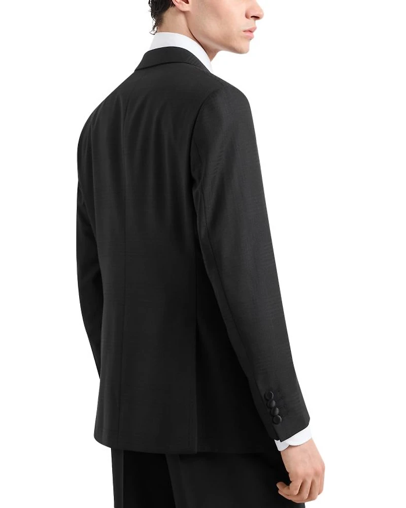 Regular Fit Crepe Wool Dinner Jacket