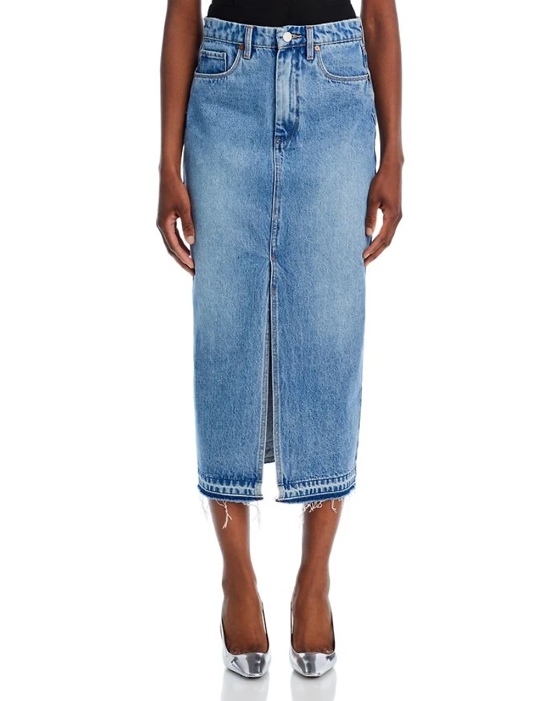 Denim Midi Skirt