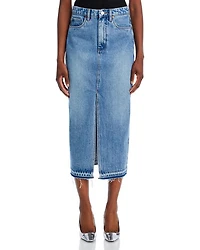 Denim Midi Skirt