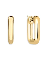 Roberto Coin 18K Yellow Gold Designer Gold Square Hoop Earrings