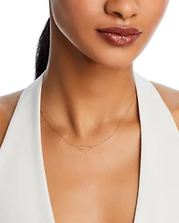 Classic Hammered Heart Necklace in 14K Yellow Gold, 14"