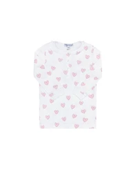 Girls' Pink Heart Print Pajama