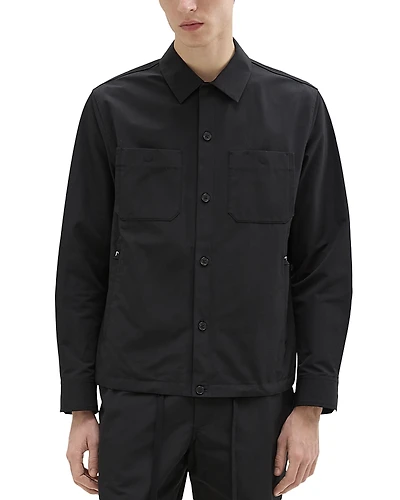 Theory Drawstring Hem Shirt Jacket