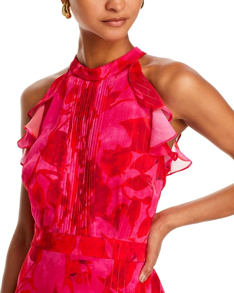 Sleeveless Ruffled Maxi Dress - Exclusive