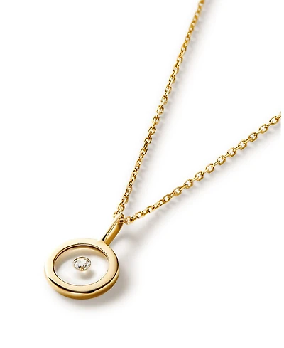 Ana Luisa 10K Gold Floating Lab Grown Diamond Necklace