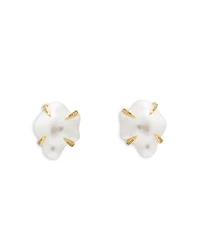 Kenneth Jay Lane Pronged Imitation Pearl Stud Earrings, 1L