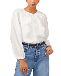 1.state Ruffle Front Blouse