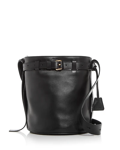 Moschino Leather Bucket Shoulder Bag