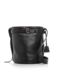 Moschino Leather Bucket Shoulder Bag
