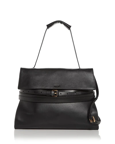 Tie Me Leather Shoulder Bag