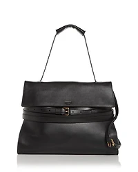 Tie Me Leather Shoulder Bag