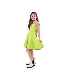 Girls' Scuba Knit Fit & Flare Dress - Big Kid