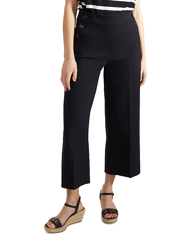 Hobbs London Simone Cropped Wide Leg Pants
