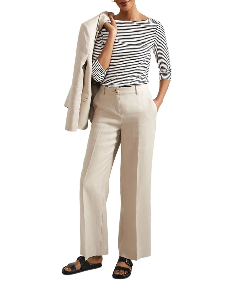 Roberta Linen Wide Leg Pants