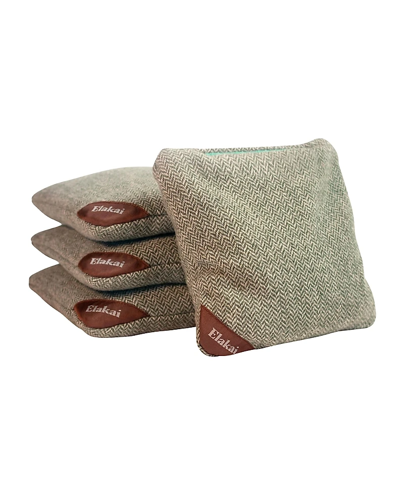 Elakai Herringbone Wool Aviator Cornhole Bags