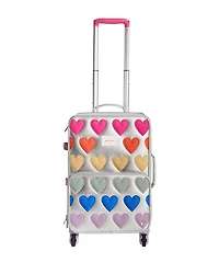 Logan Patchwork Hearts Carry On Suitcase