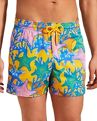 Vilebrequin Moorise Glowed Stars Print 6 Swim Trunks