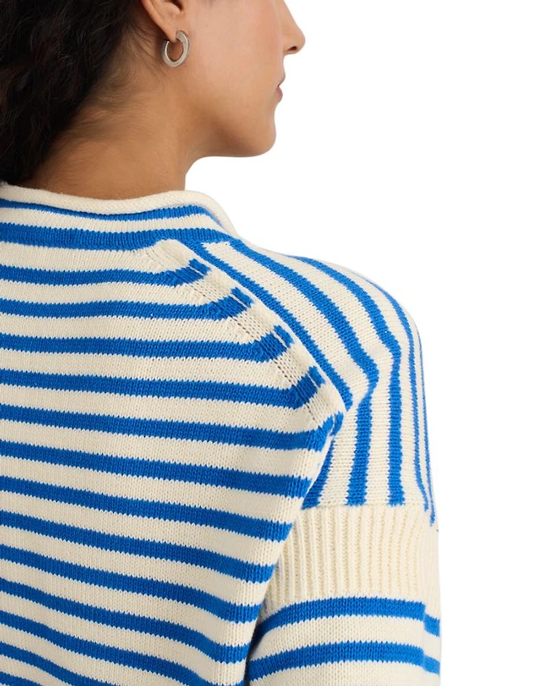 Mariner Striped Roll Neck Sweater