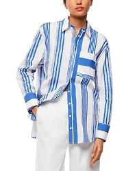 Painted Stripe Oversized Shirt