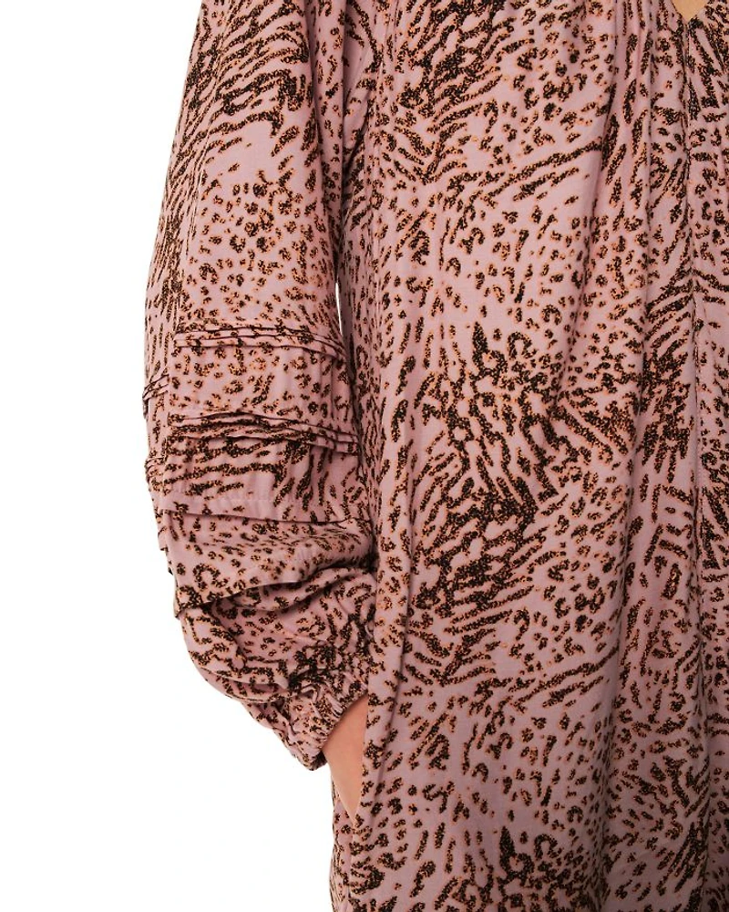 Animal Swirl Cocoon Dress