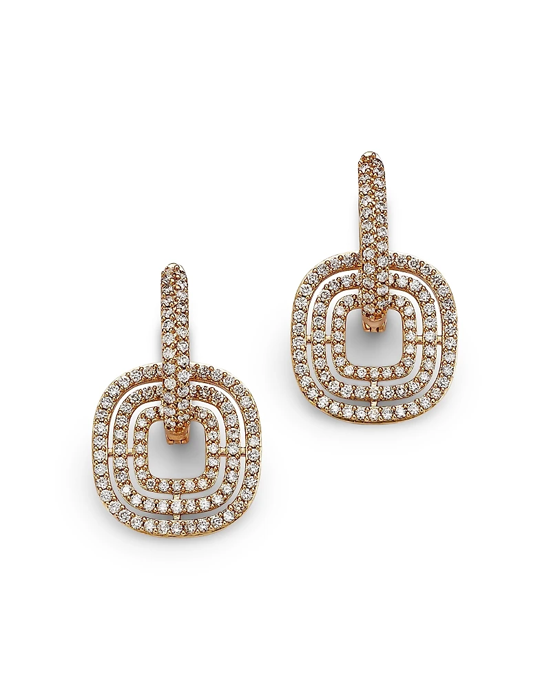 Bloomingdale's Fine Collection Diamond Doorknocker Drop Earrings