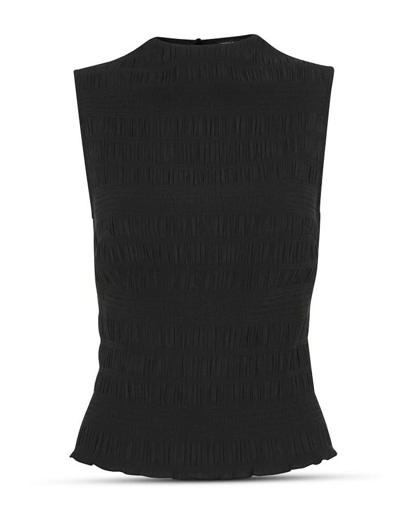 Plissé Sleeveless Top