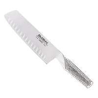 Global Stainless Steel 6 Hollow Edge Nakiri Vegetable Knife