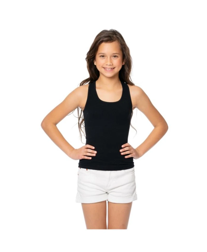 Bundle of Two Ribbed Racer Back Tank Top (7-10 - Big Kid