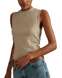 Trudy Ruched Ribbed Tank Top