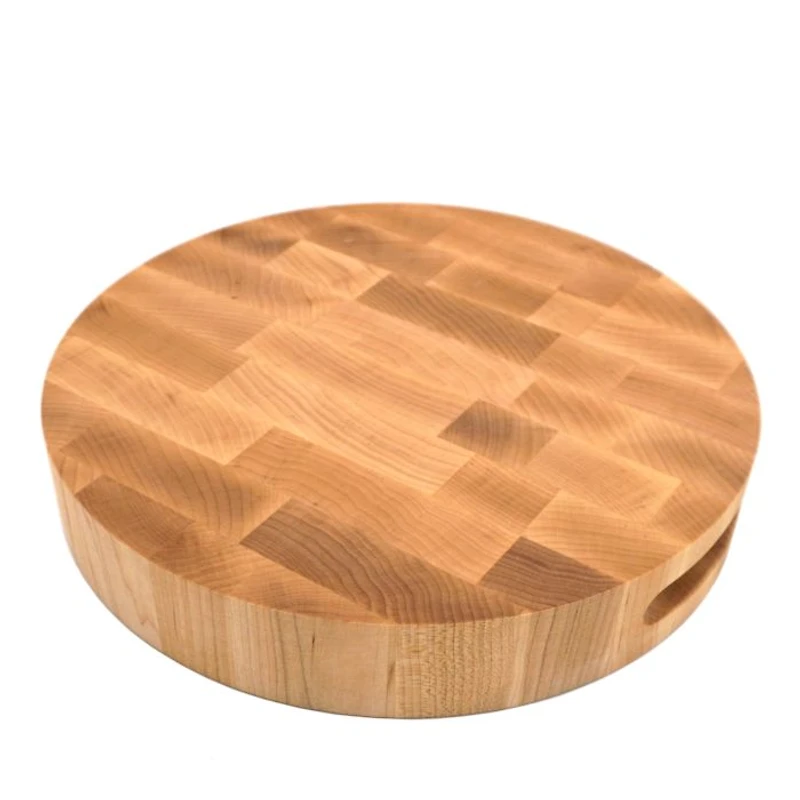 12" Round Maple End Grain Board
