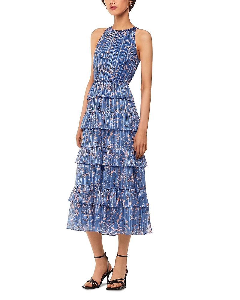 Whistles Tropical Leaves Paloma Dress