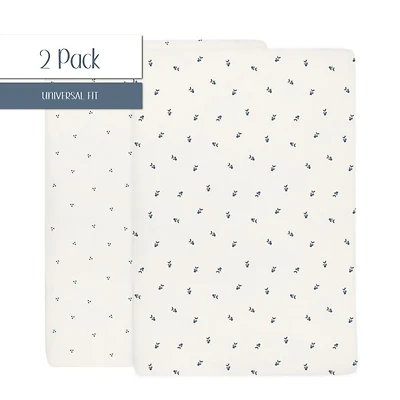 Waterproof Pack N Play | Mini Portable Crib Sheet Set - Age 0-9 Months