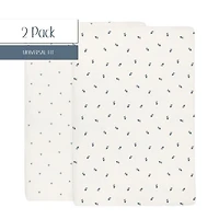 Waterproof Pack N Play | Mini Portable Crib Sheet Set - Age 0-9 Months
