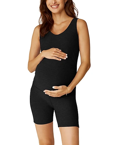 Beyond Yoga Spacedye Movin Mama Maternity Biker Jumpsuit