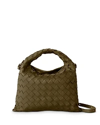 Bottega Veneta Mini Hop Intrecciato Leather Shoulder Bag