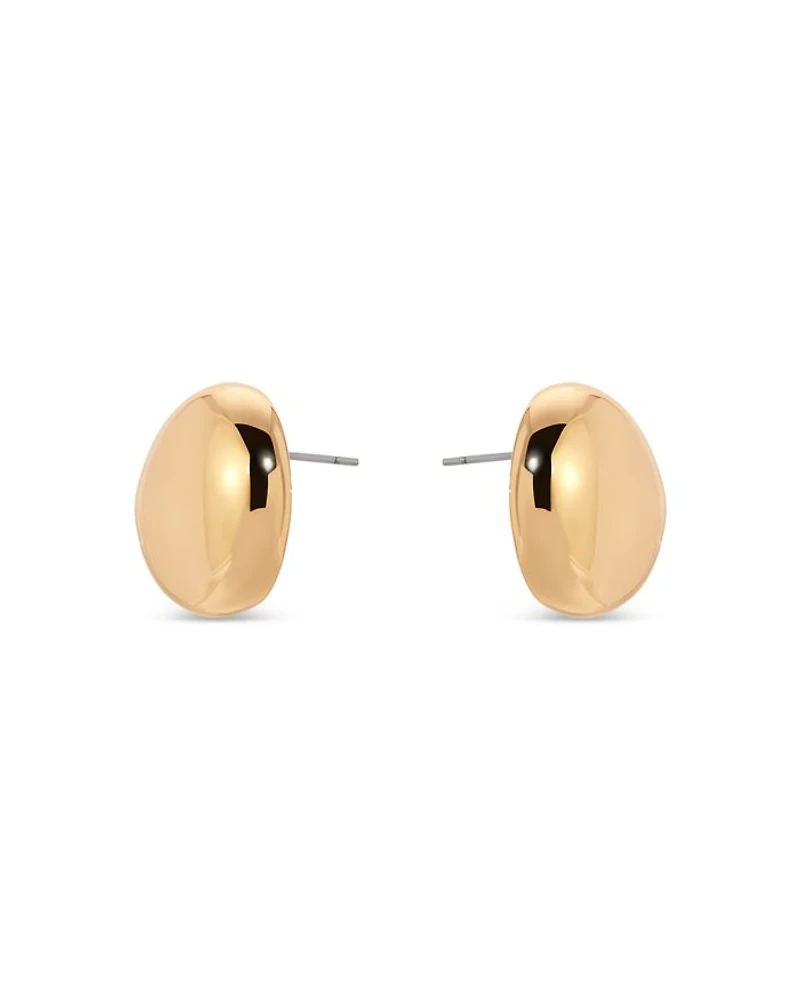 Polished Pebble Stud Earrings