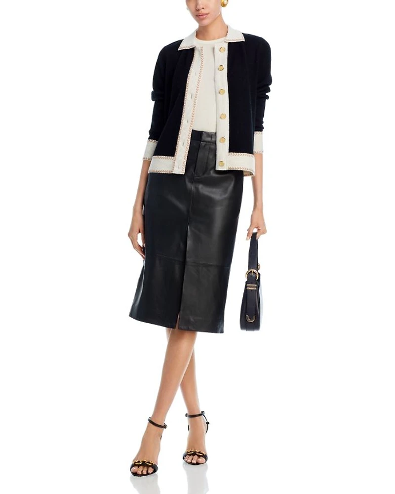 Contrast Trim Cardigan - Exclusive