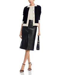 Contrast Trim Cardigan - Exclusive