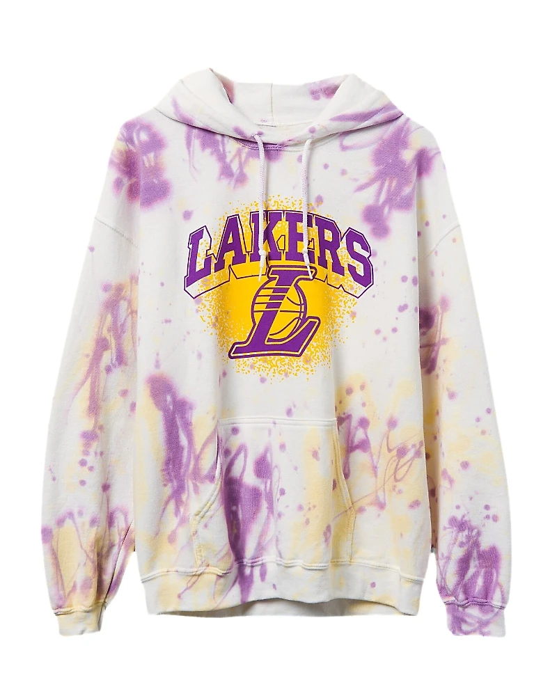 Junk Food Clothing Nba Los Angeles Lakers Tie Dye Hoodie