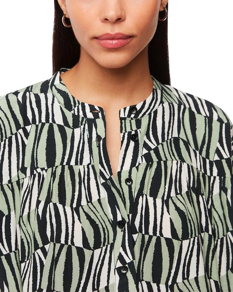 Checkerboard Tiger Print Dress