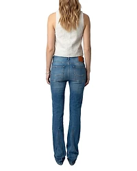 Emilie Cuir Froisse Leather Vest