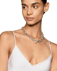 David Yurman Sterling Silver DY Madison® Diamond Chain Link Necklaces