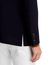 Textured Jersey Knit Casual Sport Coat