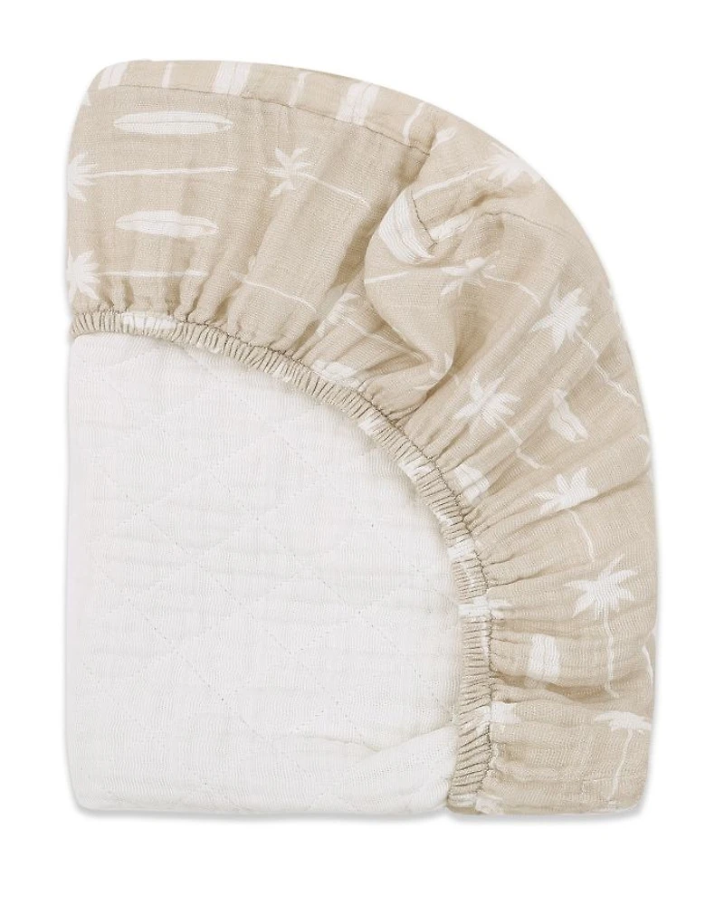 Quilted Changing Pad Cover GOTS Certified Organic Muslin Cotton