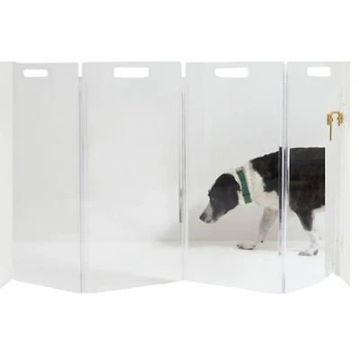 Wall Mounted Clear Pet Gate Zig Zag
