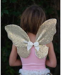 Gracious Gold-Tone Sequins Skirt, Wings, & Wand Costume - Ages 4-6