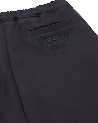 Boys' Informal Satin Gabardine Embroidered Logo Pants - Baby