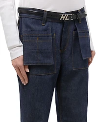 Brooklyn Straight Leg Utility Jeans Raw Indigo